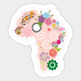 Cream Flower Africa Sticker